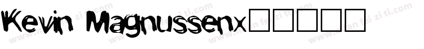 Kevin Magnussen字体转换